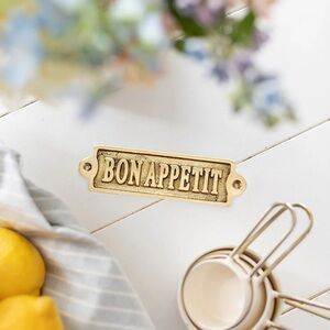 Jardines Domaine Bon appétit brass sign - Jilly Box